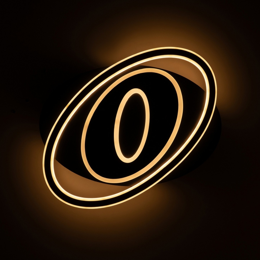 BRILAGI - LED-dimmendatav laevalgusti IRIS LED/78W/230V 3000-6000K 37x49 cm must + kaugjuhtimispult