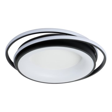 Brilagi - LED-hämardatav laelamp IRIS LED/84W/230V 3000-6000K 47x51 cm must + kaugjuhtimispult