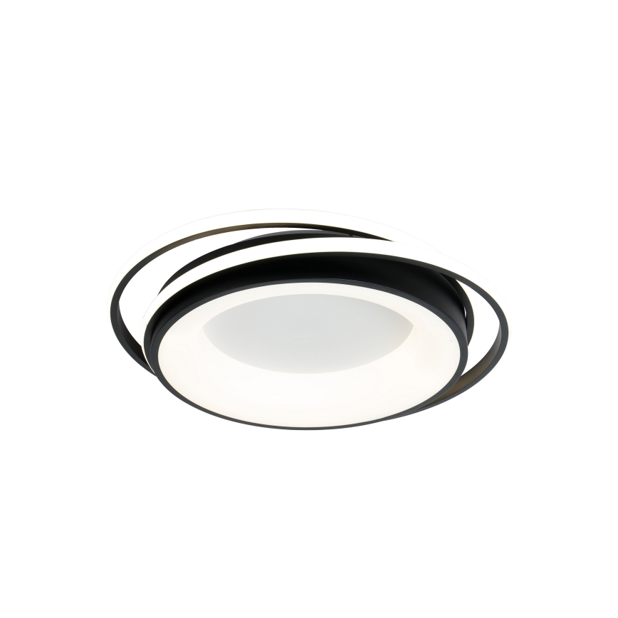 Brilagi - LED-hämardatav laelamp IRIS LED/84W/230V 3000-6000K 47x51 cm must + kaugjuhtimispult