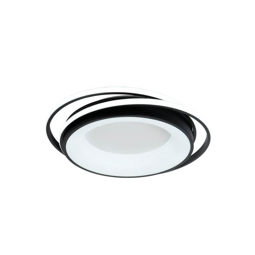 Brilagi - LED-hämardatav laelamp IRIS LED/84W/230V 3000-6000K 47x51 cm must + kaugjuhtimispult