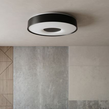 Brilagi - Hämardatav laevalgusti JAMIS LED/48W/230V 3000-6500K Ø 39 cm must + kaugjuhtimispult