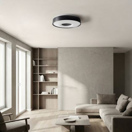 Brilagi - Hämardatav laevalgusti JAMIS LED/48W/230V 3000-6500K Ø 39 cm must + kaugjuhtimispult