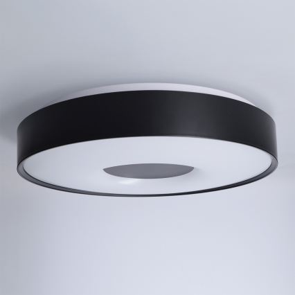 Brilagi - Hämardatav laevalgusti JAMIS LED/48W/230V 3000-6500K Ø 39 cm must + kaugjuhtimispult
