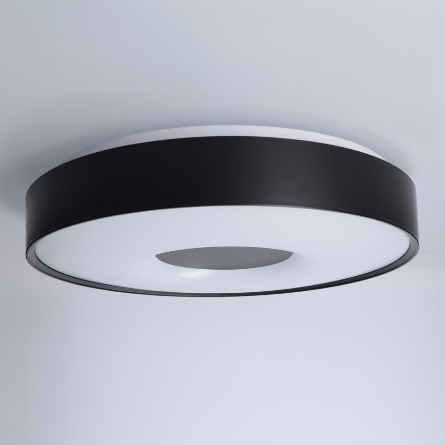 Brilagi - Hämardatav laevalgusti JAMIS LED/48W/230V 3000-6500K Ø 39 cm must + kaugjuhtimispult