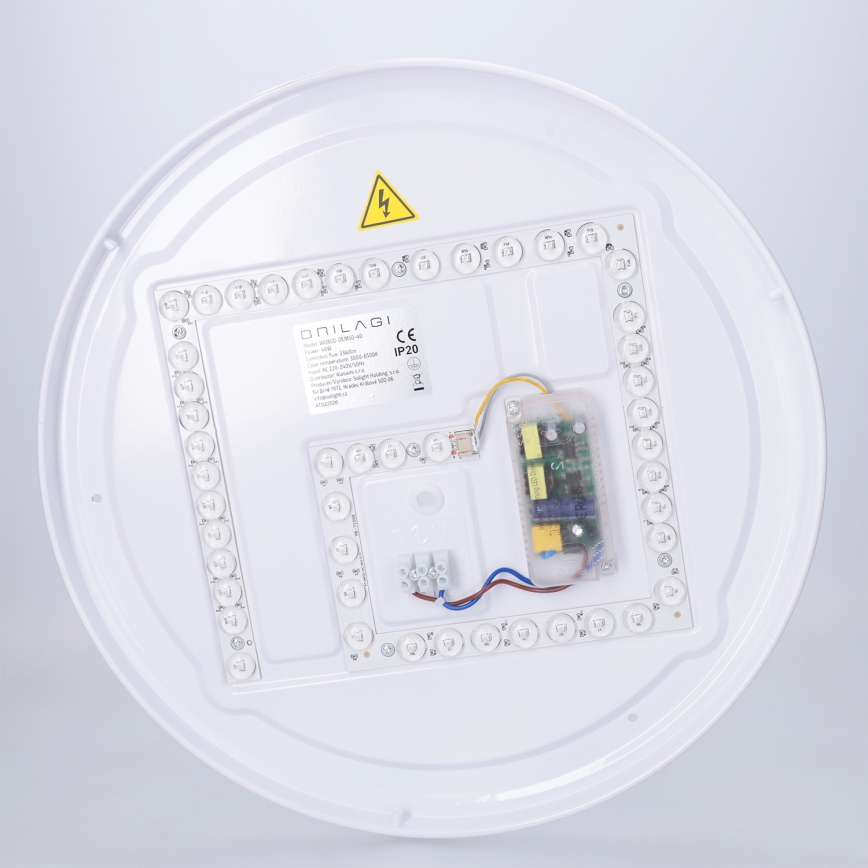Brilagi - Hämardatav laevalgusti JAMIS LED/48W/230V 3000-6500K Ø 39 cm must + kaugjuhtimispult