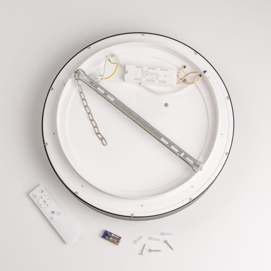 Brilagi - LED Hämardatav laevalgusti FALCON LED/40W/230V 3000-6500K läbimõõt 45 cm must + kaugjuhtimispult