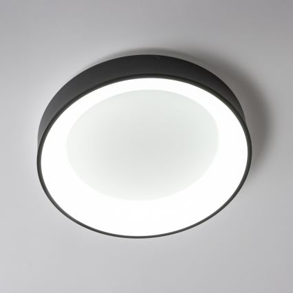 Brilagi - LED Hämardatav laevalgusti FALCON LED/40W/230V 3000-6500K läbimõõt 45 cm must + kaugjuhtimispult