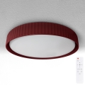 Brilagi - LED hämardatav laelamp LUCIA LED/48W/230V 3000-6500K läbimõõt 41 cm punane + kaugjuhtimispult