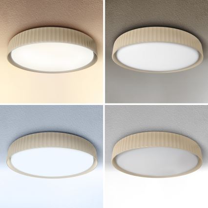 Brilagi - hämardatav LED-laelamp LUCIA LED/48W/230V 3000-6500K Ø 41 cm beež + kaugjuhtimispult