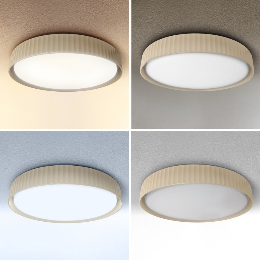 Brilagi - hämardatav LED-laelamp LUCIA LED/48W/230V 3000-6500K Ø 41 cm beež + kaugjuhtimispult