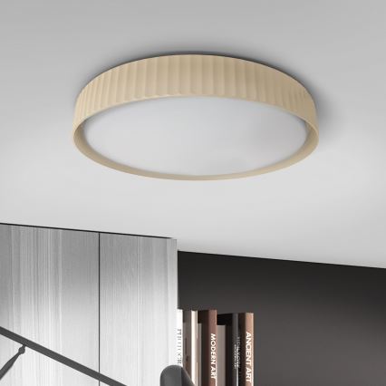 Brilagi - hämardatav LED-laelamp LUCIA LED/48W/230V 3000-6500K Ø 41 cm beež + kaugjuhtimispult