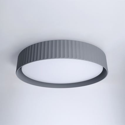 Brilagi - hämardatav laelamp LUCIA LED/48W/230V 3000-6500K läbimõõt 41 cm hall + kaugjuhtimispult
