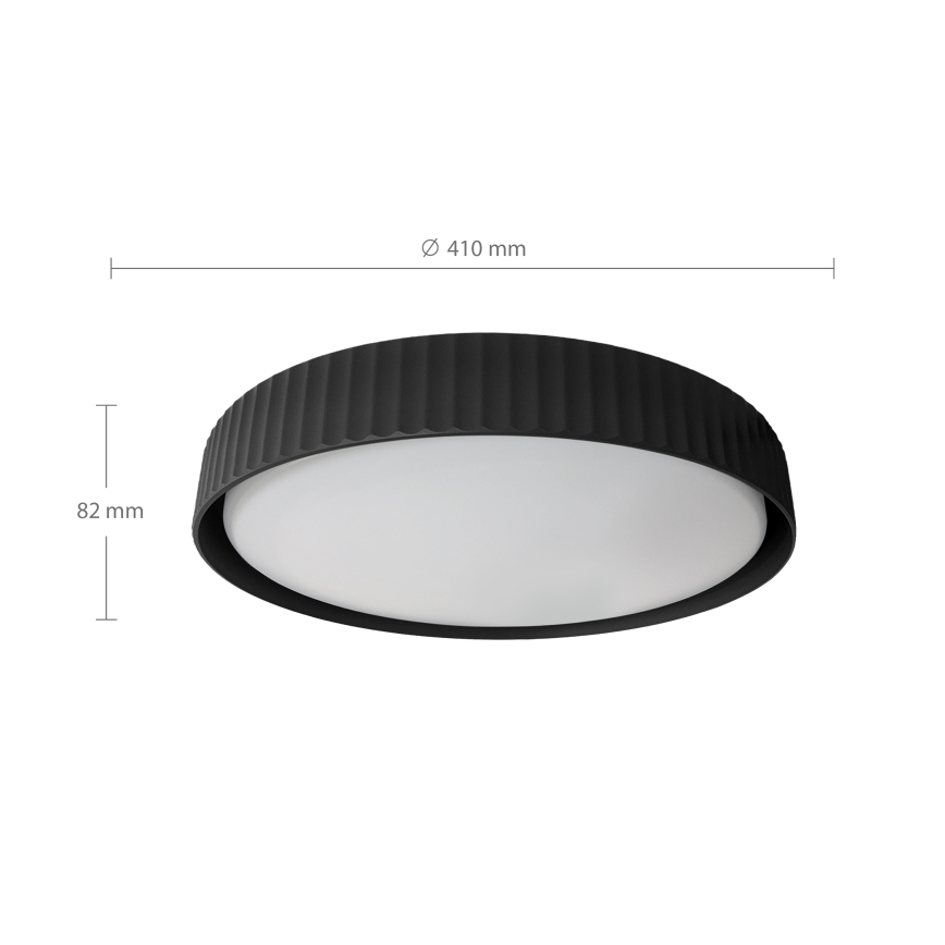 Brilagi - LUCIA LED hämardatav laelamp LED/48W/230V 3000-6500K, läbimõõt 41 cm, must + kaugjuhtimispult