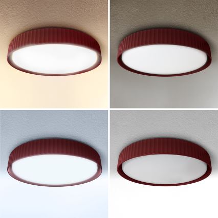 Brilagi - LED hämardatav laelamp LUCIA LED/60W/230V 3000-6500K läbimõõt 59 cm punane + kaugjuhtimispult