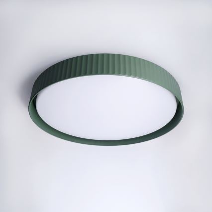 Brilagi - hämardatav LED-laevalgusti LUCIA LED/60W/230V 3000-6500K läbimõõt 59 cm roheline + kaugjuhtimispultiga