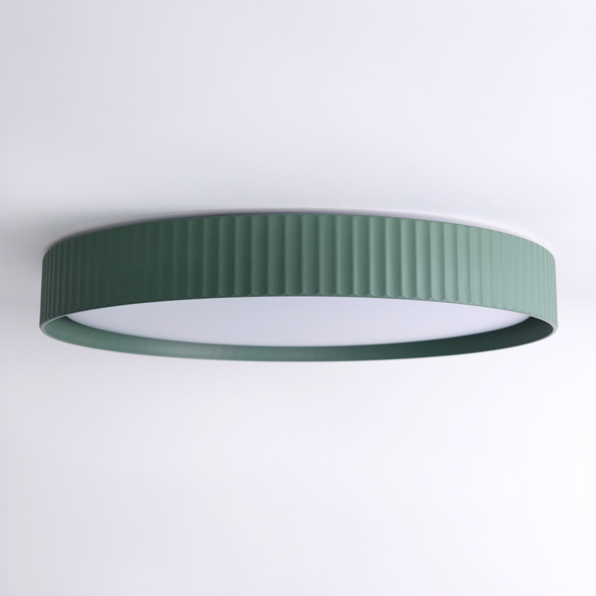 Brilagi - hämardatav LED-laevalgusti LUCIA LED/60W/230V 3000-6500K läbimõõt 59 cm roheline + kaugjuhtimispultiga