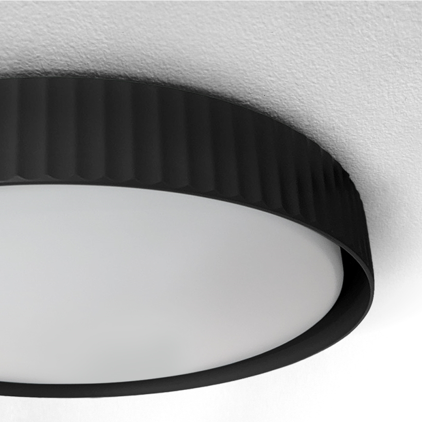 Brilagi - Hämardatav LED-laevalgusti LUCIA LED/60W/230V 3000-6500K läbimõõt 59 cm must + kaugjuhtimispult