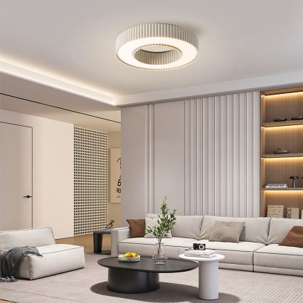Brilagi - LUMIX hämardatav LED-laelamp LED/48W/230V 3000-6000K beež, läbimõõt 50 cm + kaugjuhtimispult
