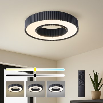 Brilagi - LED-hämardatav laelamp LUMIX LED/48W/230V 3000–6000K must Ø 50 cm + kaugjuhtimispult