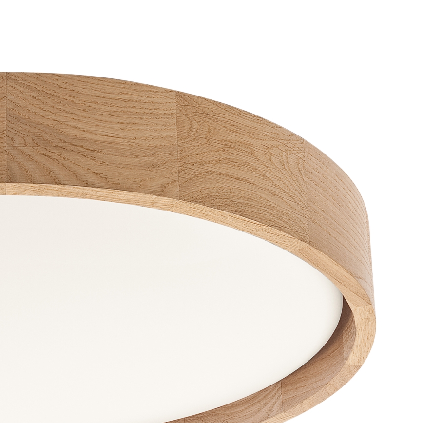 Brilagi - Hämardatav LED-laelamp MANAROLA SMART LED/24W/230V 3000-6000K Wi-Fi Tuya Beacon, läbimõõt 41 cm, tamm + kaugjuhtimispult