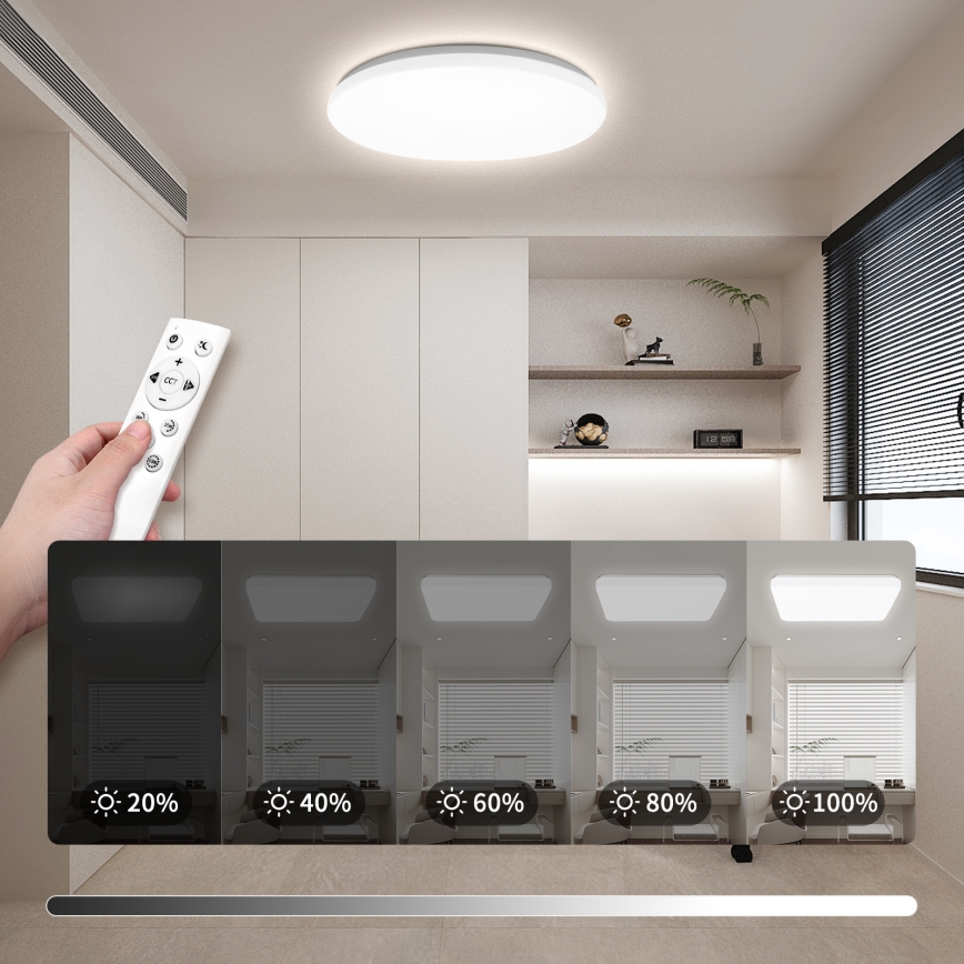 Brilagi - LED hämardatav laevalgusti MILKY WAY LED/36W/230V 3000-6500K läbimõõt 48 cm + kaugjuhtimispult