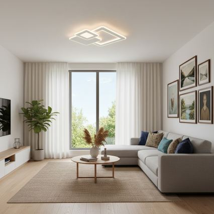 Brilagi - LED Hämardatav laelamp MODERN LED/93W/230V 3000-6000K 48,5x48,5 cm + kaugjuhtimispult