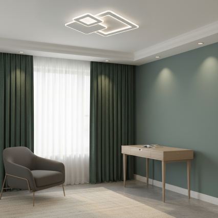 Brilagi - LED Hämardatav laelamp MODERN LED/93W/230V 3000-6000K 48,5x48,5 cm + kaugjuhtimispult