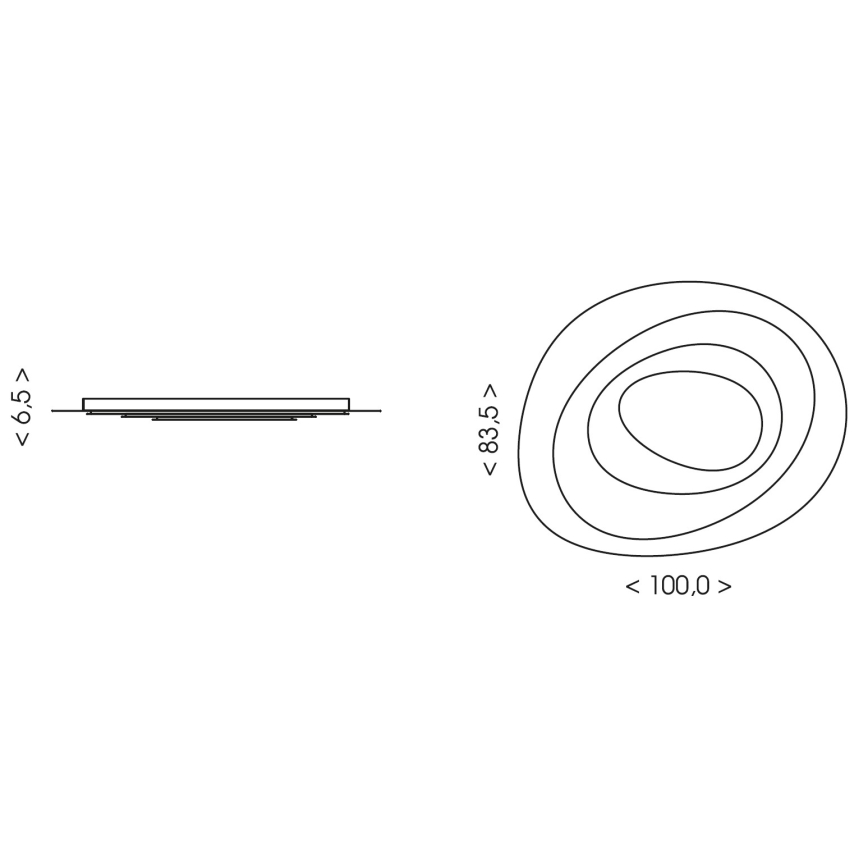Brilagi - LED hämardatav laelamp MODERN MAXI LED/105W/230V 3000-6000K 83,5x1000 cm + kaugjuhtimispult