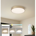 BRILAGI - LED hämardatav laelamp POOL, 48W/230V, 3000-6000K, läbimõõt 40 cm, kuldne + kaugjuhtimispult