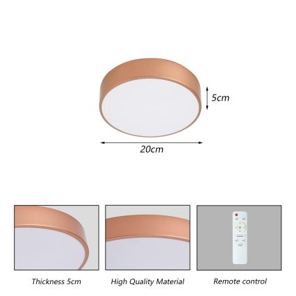 BRILAGI - hämardatav LED-laelamp POOL LED/24W/230V 3000-6000K pr. 20 cm vaskne + kaugjuhtimispult