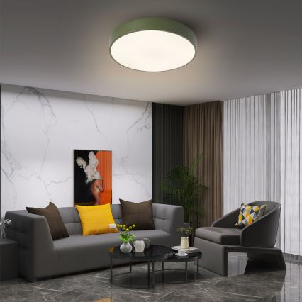 Brilagi - hämardatav LED-laelamp POOL LED/36W/230V 3000-6000K läbimõõt 30 cm roheline + kaugjuhtimispult