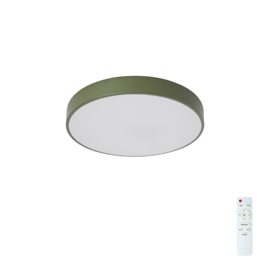Brilagi - hämardatav LED-laelamp POOL LED/36W/230V 3000-6000K läbimõõt 30 cm roheline + kaugjuhtimispult