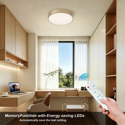 BRILAGI - LED-hämardatav laelamp POOL LED/36W/230V 3000-6000K läbimõõt 30 cm kuldne + kaugjuhtimispult