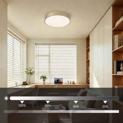 BRILAGI - LED-hämardatav laelamp POOL LED/36W/230V 3000-6000K läbimõõt 30 cm kuldne + kaugjuhtimispult