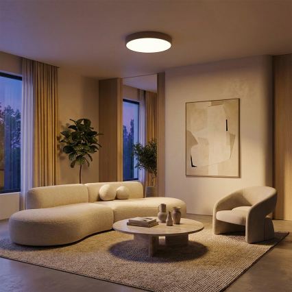 Brilagi - LED hämardatav laevalgusti POOL LED/36W/230V 3000-6000K läb. 30 cm beež + kaugjuhtimispult