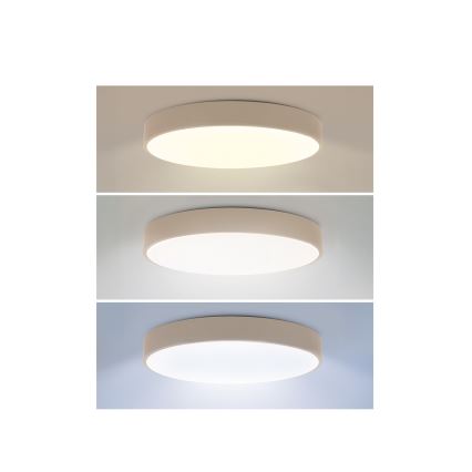 Brilagi - LED hämardatav laevalgusti POOL LED/36W/230V 3000-6000K läb. 30 cm beež + kaugjuhtimispult