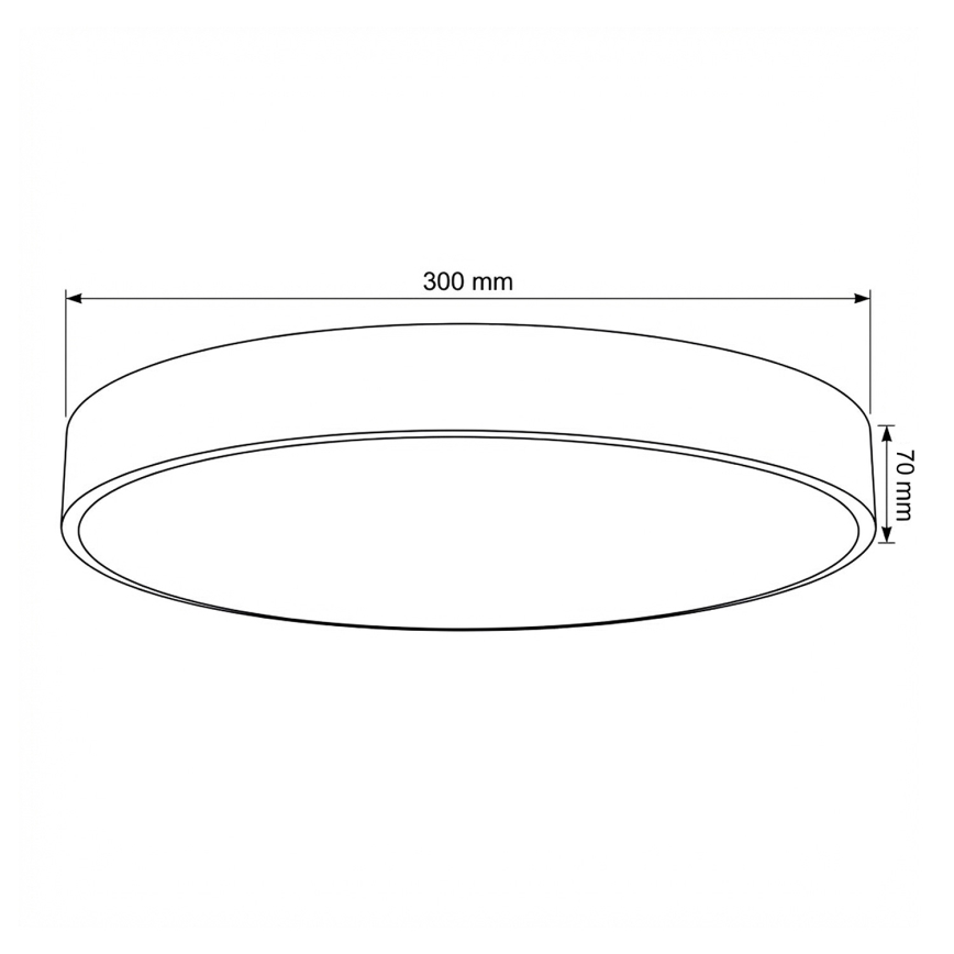 Brilagi - LED hämardatav laevalgusti POOL LED/36W/230V 3000-6000K läb. 30 cm beež + kaugjuhtimispult