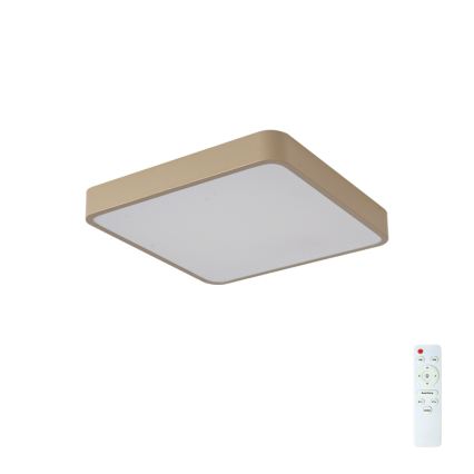 Brilagi - LED hämardatav laevalgusti POOL LED/48W/230V 3000-6000K 50x50 cm beež + kaugjuhtimispult