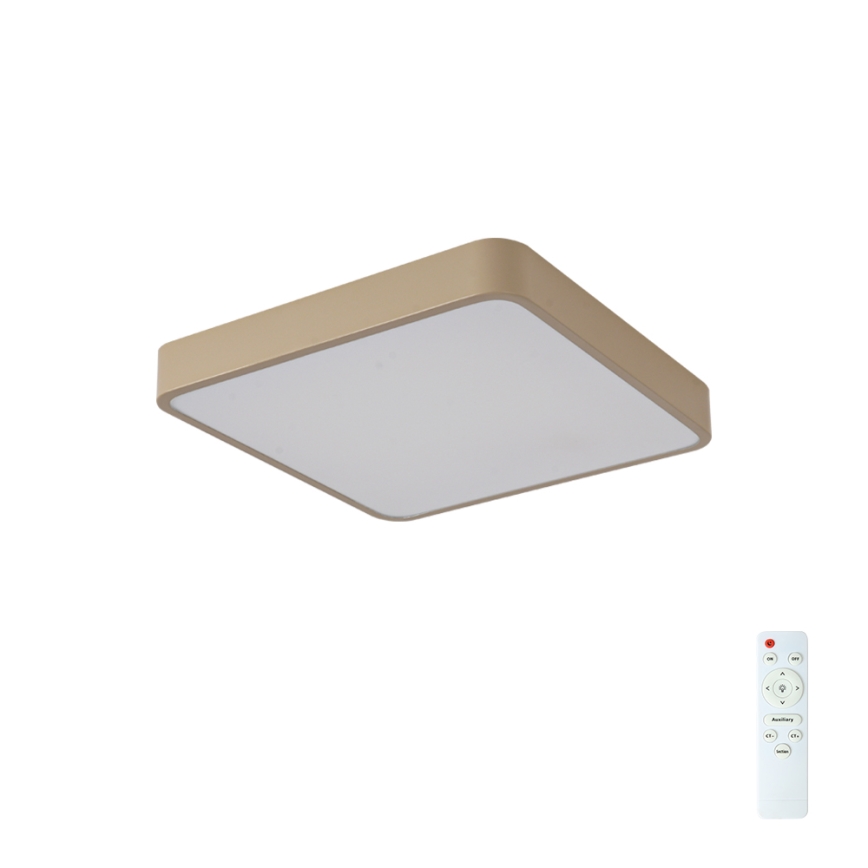 Brilagi - LED hämardatav laevalgusti POOL LED/48W/230V 3000-6000K 50x50 cm beež + kaugjuhtimispult