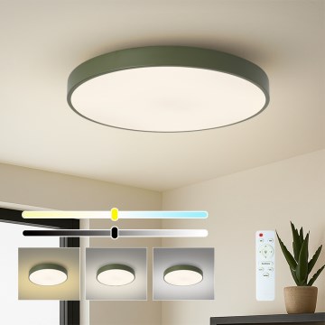 Brilagi - LED-hämardatav laelamp POOL LED/60W/230V 3000-6000K läbimõõt 60 cm roheline + kaugjuhtimispult