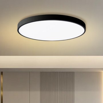 Brilagi - LED-hämardatav laelamp POOL SMART, 128W/230V, 3000–6000K, läbimõõt 100 cm, Wi‑Fi Tuya, must + kaugjuhtimispult