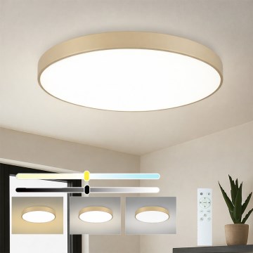 Brilagi - LED hämardatav laelamp POOL SMART LED/100W/230V 3000-6000K 80 cm beež Wi-Fi Tuya + kaugjuhtimispult
