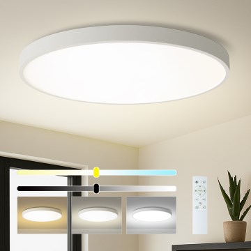 Brilagi - LED-hämardatav laelamp POOL SMART LED/180W/230V 3000–6000K, läbimõõt 120 cm, Wi‑Fi Tuya, valge + kaugjuhtimispult