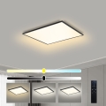 Brilagi - LED hämardatav laelamp SLIMFRAME LED/36W/230V 45x45 cm 3000-6000K must + kaugjuhtimispult