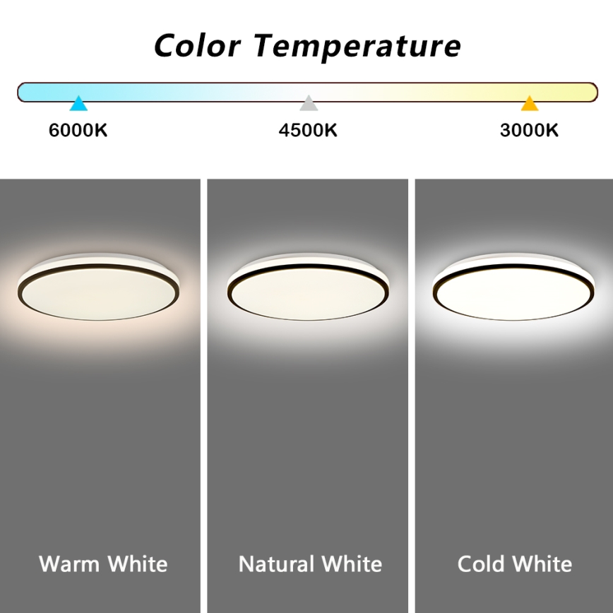 Brilagi - SMART hämardatav LED-laelamp 36W/230V, Ø 48 cm, 3000–6000K, Wi‑Fi Tuya Beacon + kaugjuhtimispult