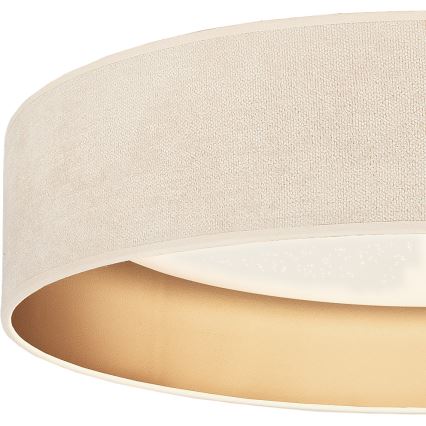 Brilagi - LED-hämardatav laelamp VELVET SMARTIX STARS LED/36W/230V 3000-6000K läbimõõt 55 cm kreemjas/kuldne Wi-Fi Tuya Beacon + kaugjuhtimispult