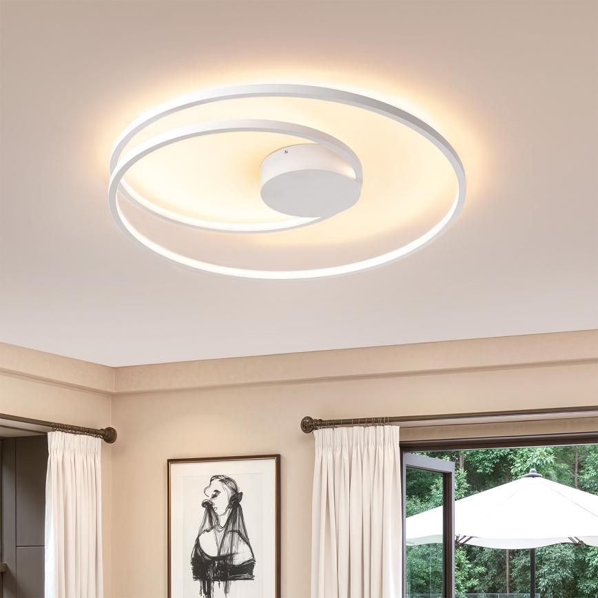 Brilagi - LED-hämardatav laelamp TWISTER LED/75W/230V 3000-6000K läbimõõt 70 cm valge + kaugjuhtimispult