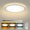Brilagi - LED-hämardatav laelamp ULTRA SLIM LED/24W/230V 2700-6500K läbimõõt 42 cm valge + kaugjuhtimispult
