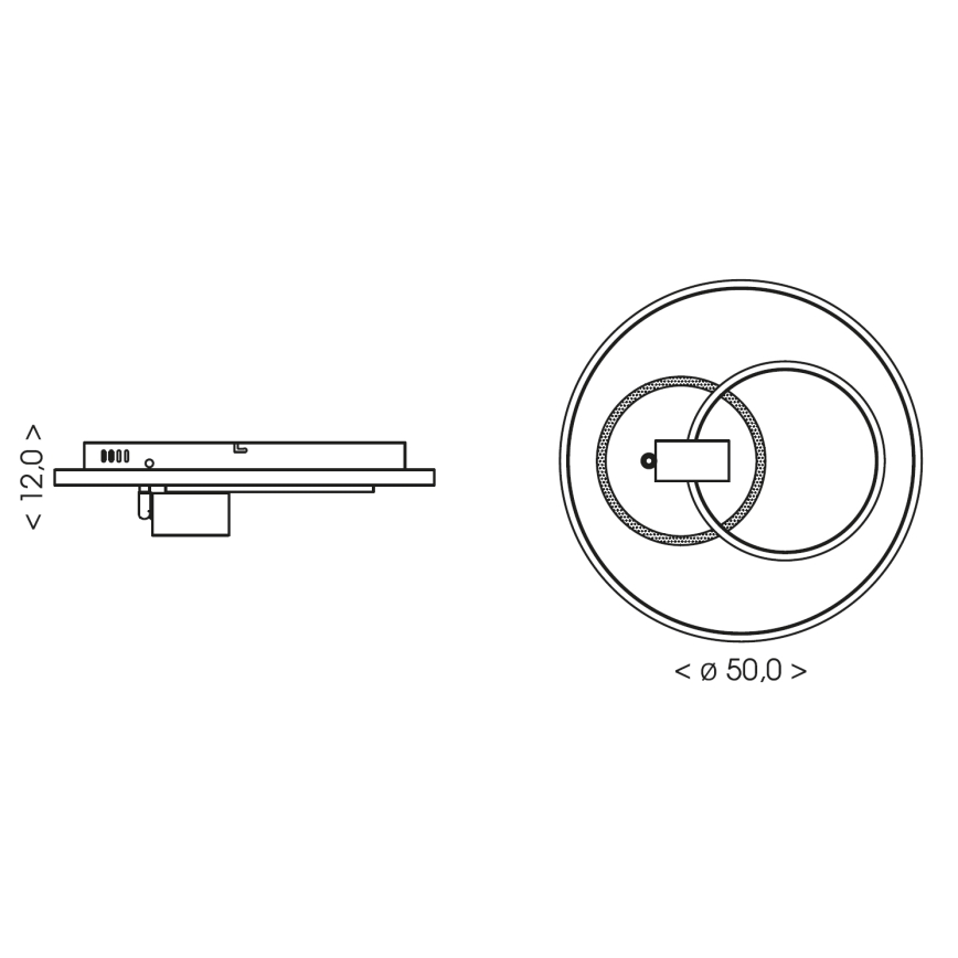 Brilagi - LED-hämardatav laelamp UNITY LED/60W/230V + 1x GU10/3W 3000-6000K läbimõõt 50 cm valge/must + kaugjuhtimispult