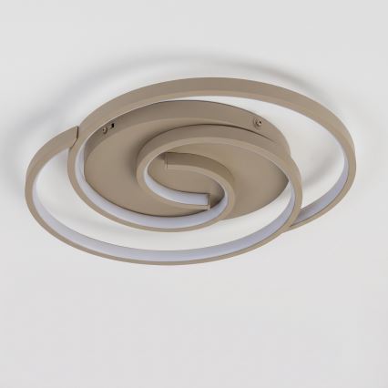 BRILAGI - Hämardatav LED laelamp VELO LED/70W/230V 3000-6500K 38x47,8 cm beež + kaugjuhtimispult